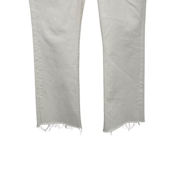 Mother Jeans The Hustler Ankle Fray Fairest Of Them All White Size 28 - Picture 3 of 13